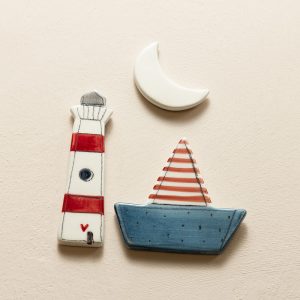 TRIS MAGNETE FARO VELA LUNA #162